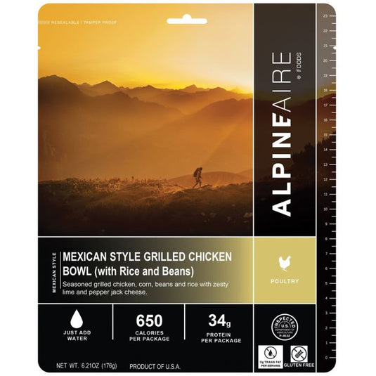 ALPINE AIRE MEX STYLE GRILLED CHICKEN BOWL