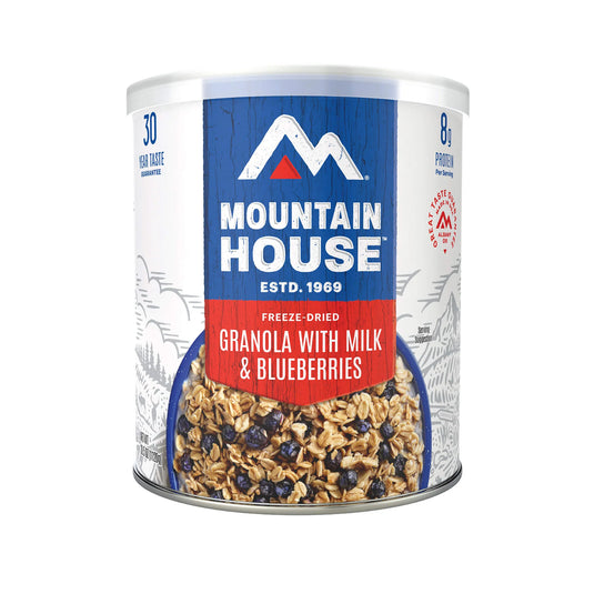 MOUNTAIN HOUSE GRANOLA MILK & BLUEBERRY CAN