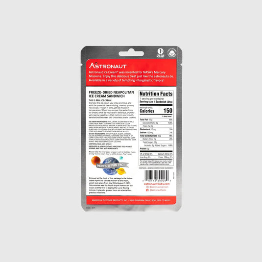 BACKPACKER PANTRY NEAPOLITAN ICE CREAM SANDWICH