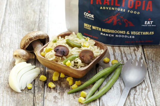 TRAILTOPIA BEEF AND VEGETABLE RAMEN