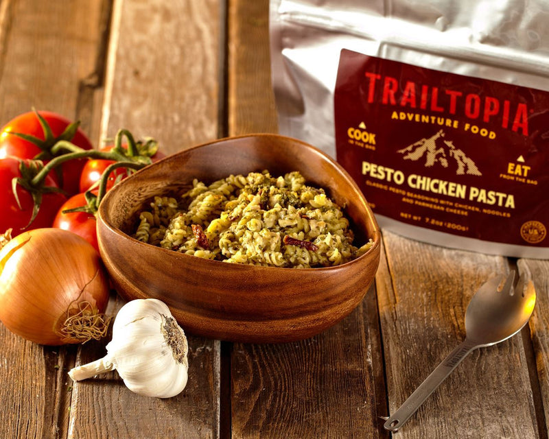 Load image into Gallery viewer, TRAILTOPIA PESTO CHICKEN PASTA SINGLE SRV
