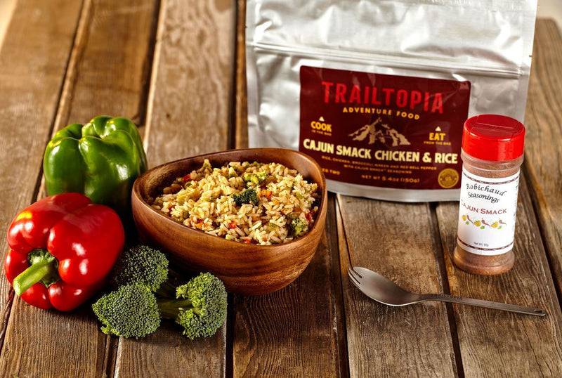 Load image into Gallery viewer, TRAILTOPIA CAJUN SMACK CHICKEN&amp; RICE GF SINGLE SRV
