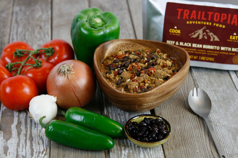 Load image into Gallery viewer, TRAILTOPIA BEEF &amp; BLACK BEAN BURRITO GF
