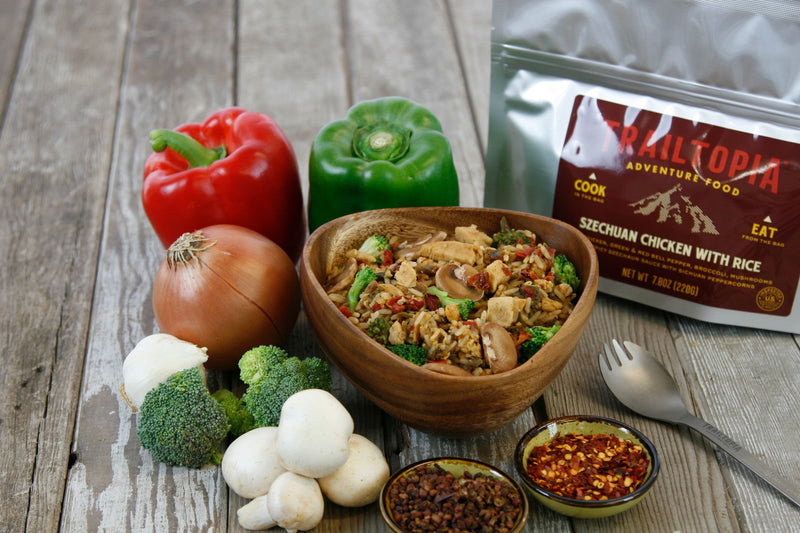 Load image into Gallery viewer, TRAILTOPIA SZECHUAN CHICKEN &amp; RICE GF
