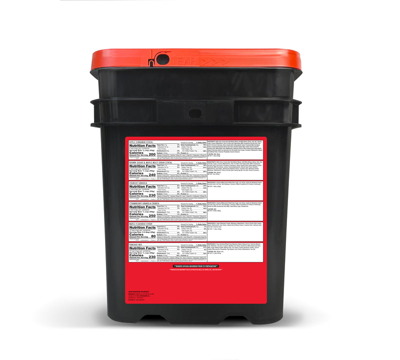 Load image into Gallery viewer, READY WISE EMERGENCY FOOD 120 SERV BREAKFAST BUCKET

