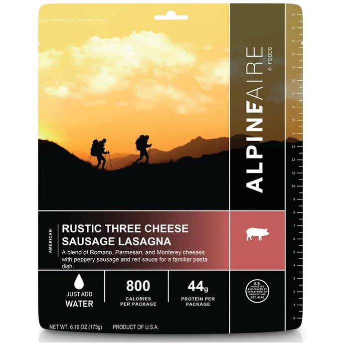 ALPINE AIRE THREE CHEESE SAUSAGE LASAGNA