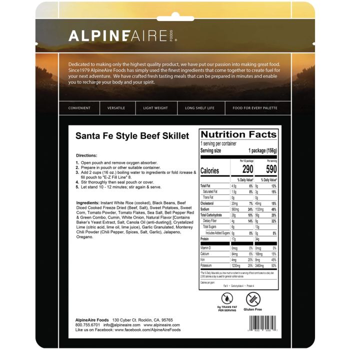 Load image into Gallery viewer, ALPINE AIRE SANTA FE BEEF SKILLET
