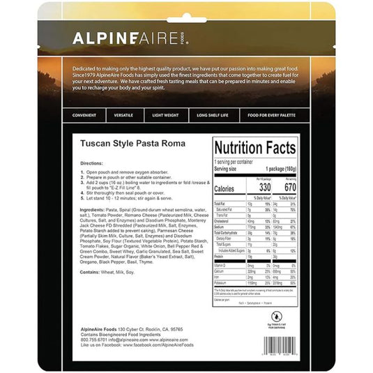 ALPINE AIRE TUSCAN STYLE PASTA ROMA