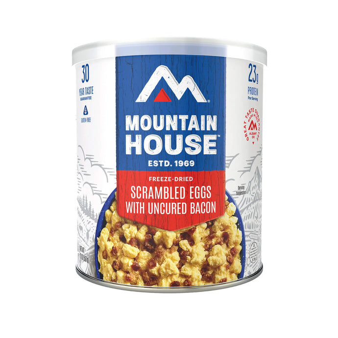 MOUNTAIN HOUSE SCRAMBLED EGGS W/ BACON CAN