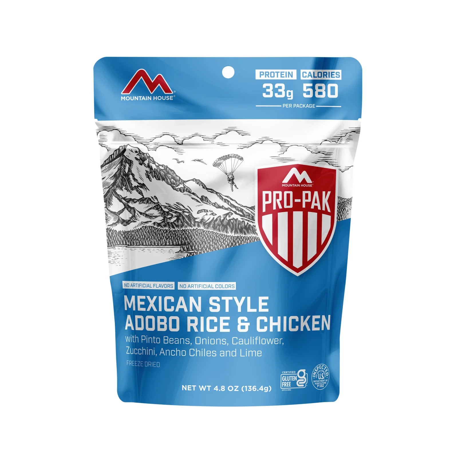 MOUNTAIN HOUSE PRO PAK MEXICAN ADOBO RICE & CHKN – Nitro-Pak ...