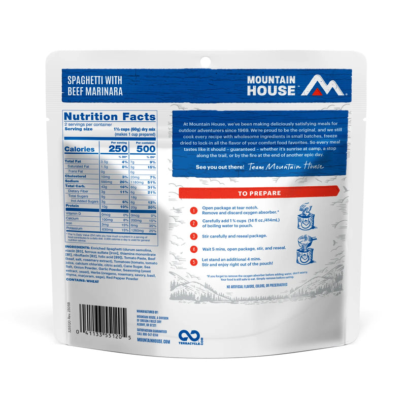 Load image into Gallery viewer, MOUNTAIN HOUSE Spaghetti with Beef Marinara
