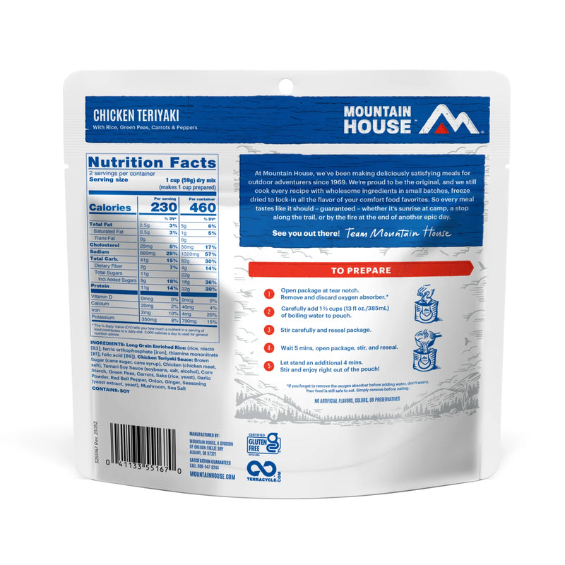 Load image into Gallery viewer, MOUNTAIN HOUSE CHICKEN TERIYAKI W/ RICE
