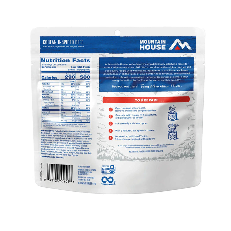 Load image into Gallery viewer, MOUNTAIN HOUSE KOREAN BEEF BULGOGI -GF
