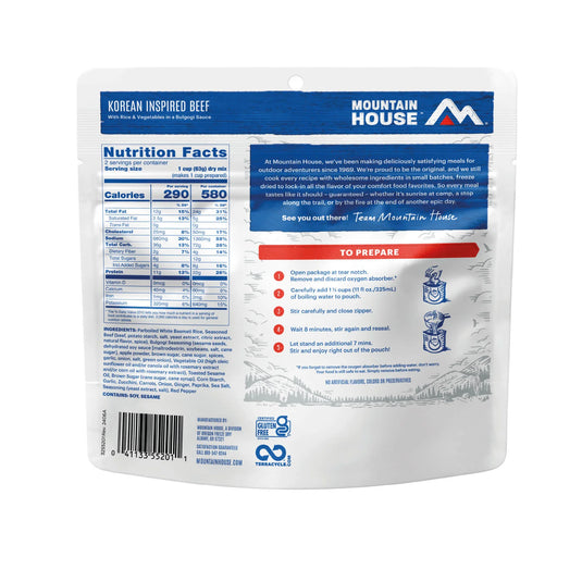 MOUNTAIN HOUSE KOREAN BEEF BULGOGI -GF