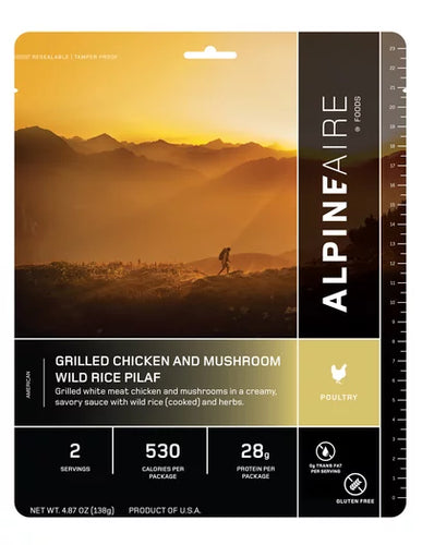ALPINE AIRE GRILLED CHICKEN & MUSHROOM WILD RICE PILAF