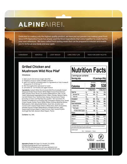 ALPINE AIRE SPICY GRILLED CHICKEN CURRY