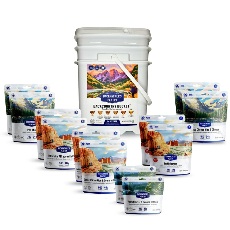 Load image into Gallery viewer, BACKPACKER PANTRY BACKCOUNTRY MEAL BUCKET
