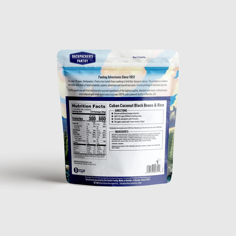 Load image into Gallery viewer, BACKPACKER PANTRY CUBAN COCONUT RICE/BLACK BEAN
