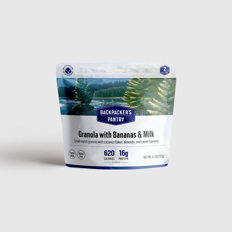 Load image into Gallery viewer, BACKPACKER PANTRY GRANOLA W/ BANANAS ALMDS MILK
