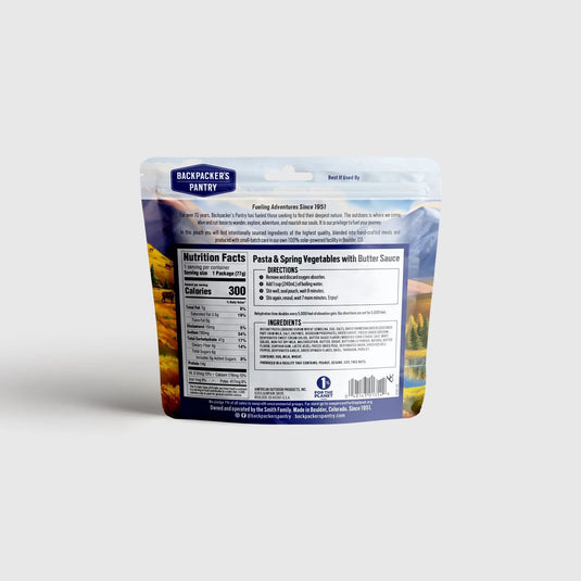 BACKPACKER PANTRY PASTA & SPRING VEGETABLES