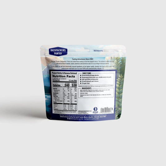 BACKPACKER PANTRY PB & BANANA OATMEAL