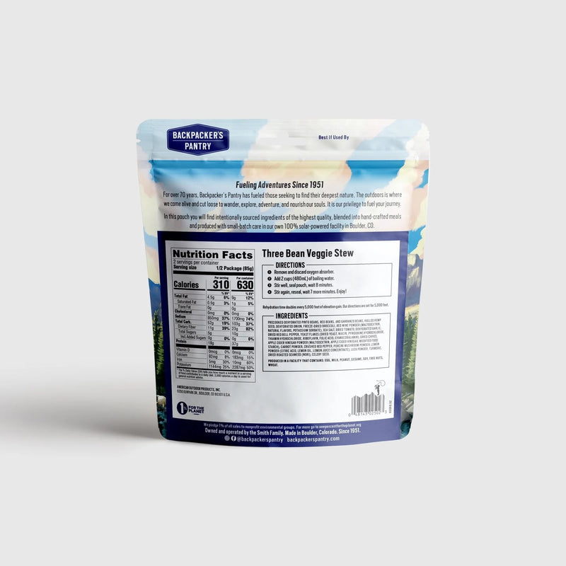 Load image into Gallery viewer, BACKPACKER PANTRY THREE BEAN VEGGIE STEW
