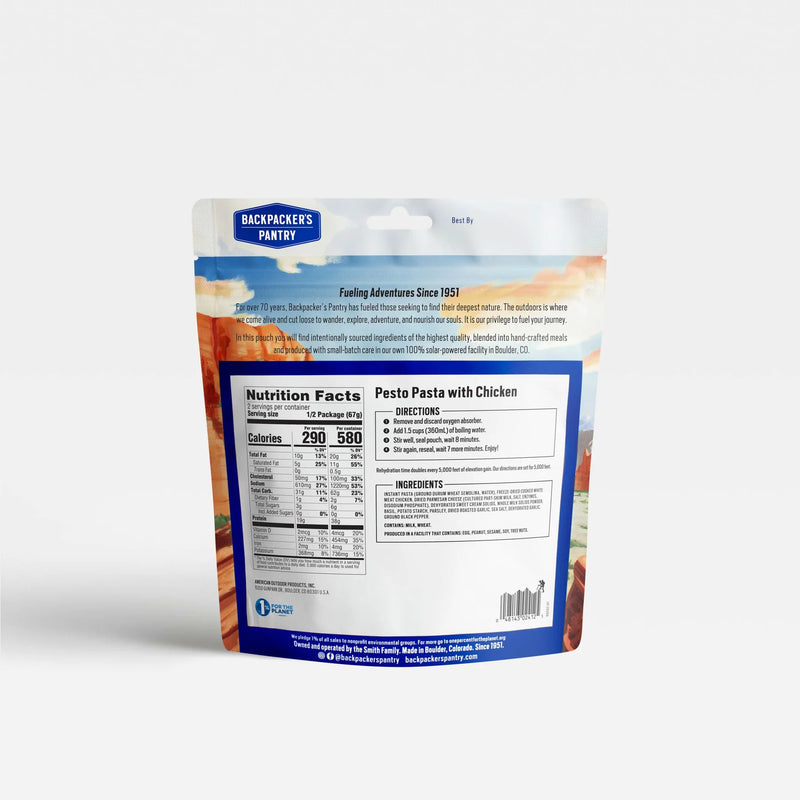 Load image into Gallery viewer, BACKPACKERS PANTRY PESTO PASTA W/ CHICKEN

