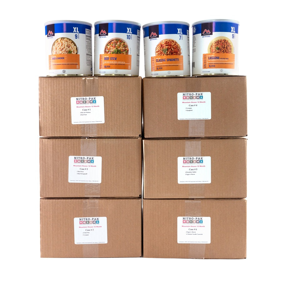 Mountain House Year Supply Dinner Entree Pak – Nitro-Pak Preparedness ...