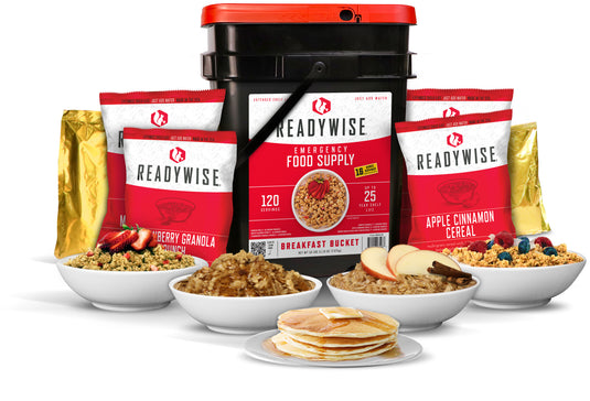 READY WISE EMERGENCY FOOD 120 SERV BREAKFAST BUCKET