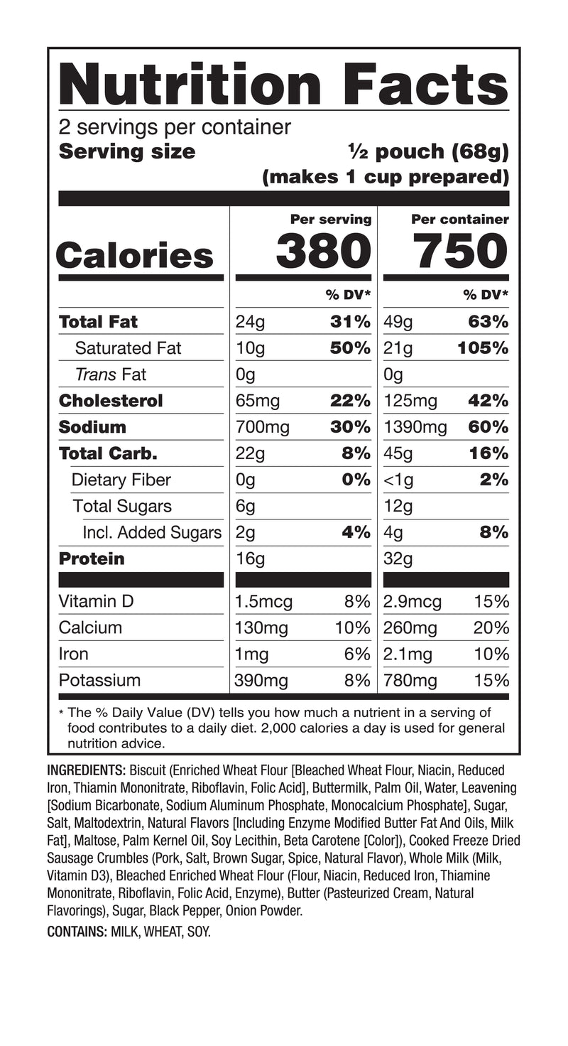 Load image into Gallery viewer, READY WISE PRO MEAL HOMESTYLE BISCUITS &amp; GRAVY
