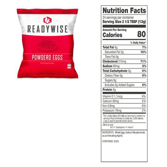 READY WISE POWDERED EGGS 144 SERVING BUCKET