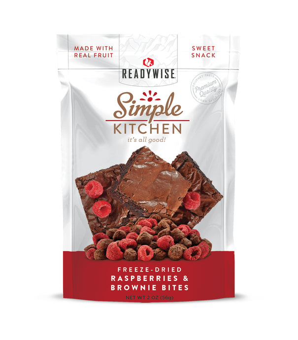 READY WISE RASPBERRY BROWNIE BITES