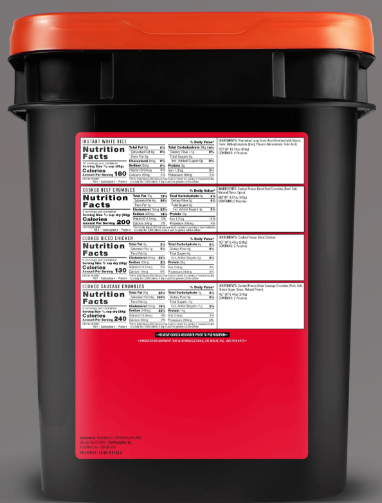Load image into Gallery viewer, READY WISE EMERGENCY MEAT &amp; RICE BUCKET
